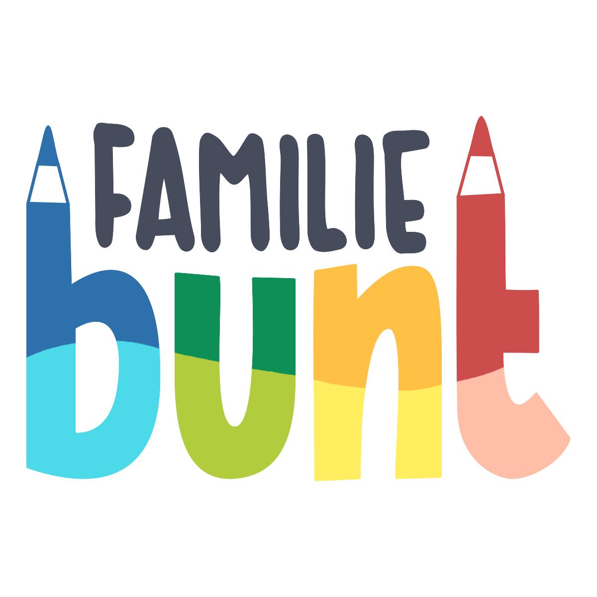 Familie Bunt Freu N De Zum Ausmalen